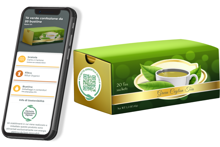 etichetta ambientale digitale white label